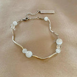 Opal Glass Bead Bracelet - Cold Wind Girlfriends Bracelet
