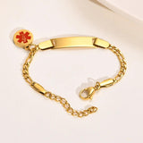 Custom Engraved Stainless Steel Children's Medical Alert Bracelet