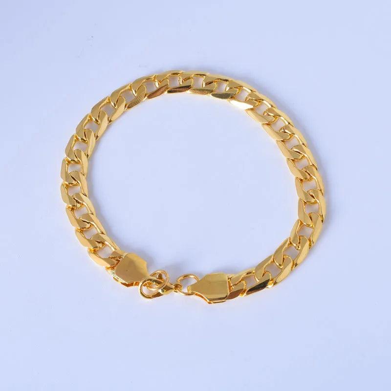 Men's Plated Hand Ornaments 10mm Full Bracelet Border