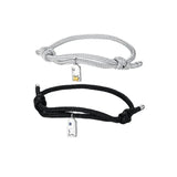 Silver-Plated Puzzle Couple Bracelet Romantic Gift Men's Party Jewelry