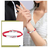 Couple Red Rope Bracelets Heartbeat Strings Tough Watches Necklace Earrings