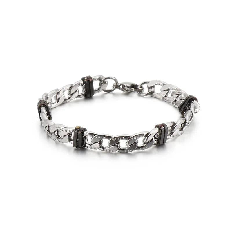 Japanese Steel Men's Bracelet Titanium Flat Chain NK Chain Men's Bracelet