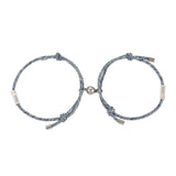 Hand-woven Vows Couple Bracelets - Adjustable Pair for Men and Women