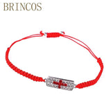 Jesus Bracelet Red String Beaded Charm Bohemian Crystal Adjustable Lucky
