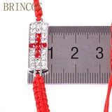 Jesus Bracelet Red String Beaded Charm Bohemian Crystal Adjustable Lucky