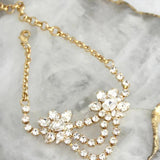 Zircon Flower Pendant Bracelet Crystal Tennis Chain Bridal Jewelry Gift