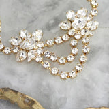 Zircon Flower Pendant Bracelet Crystal Tennis Chain Bridal Jewelry Gift