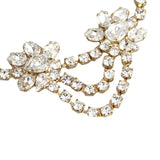 Zircon Flower Pendant Bracelet Crystal Tennis Chain Bridal Jewelry Gift