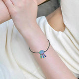Colorful Titanium Steel Bracelet Female Leaf Bracelet