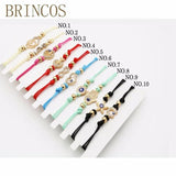 Bohemia Bracelets - Braided Rope Beaded Crystal Adjustable Jewelry
