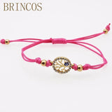 Bohemia Bracelets - Braided Rope Beaded Crystal Adjustable Jewelry