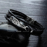 Men's Note Leather Bracelet Multi-layer Braided Men's Bracelet