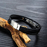 Men's Note Leather Bracelet Multi-layer Braided Men's Bracelet