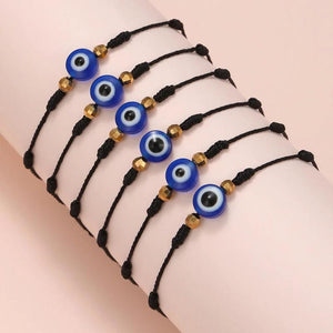 Red Eye Woven Bracelet Adjustable Rope Chain Unisex Vintage Lucky Friendship Acc