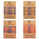 Red Eye Woven Bracelet Adjustable Rope Chain Unisex Vintage Lucky Friendship Acc