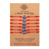Red Eye Woven Bracelet Adjustable Rope Chain Unisex Vintage Lucky Friendship Acc