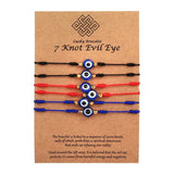 Red Eye Woven Bracelet Adjustable Rope Chain Unisex Vintage Lucky Friendship Acc