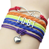 Rainbow Bracelet Infinity Love Friendship Charm Wedding Charms Jewelry