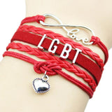 Rainbow Bracelet Infinity Love Friendship Charm Wedding Charms Jewelry