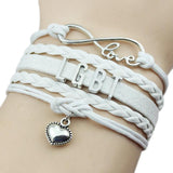 Rainbow Bracelet Infinity Love Friendship Charm Wedding Charms Jewelry