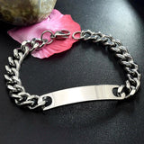 Stainless Steel ID Bracelet Chain Cuff Wholesale