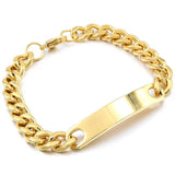 Stainless Steel ID Bracelet Chain Cuff Wholesale