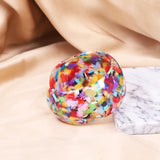 Colorful Resin Bracelet Retro Geometric Acrylic Jewelry