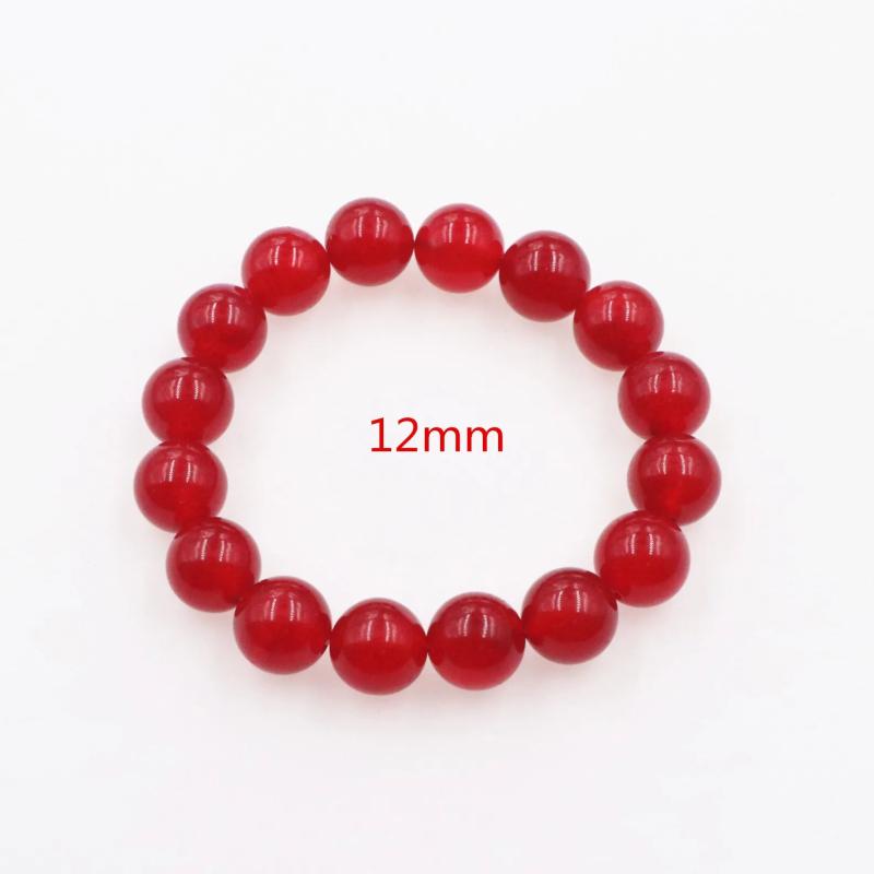 15 Style Natural Stone Jades Crystal 12mm Beaded Bracelet Women Gift Charm