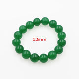 15 Style Natural Stone Jades Crystal 12mm Beaded Bracelet Women Gift Charm