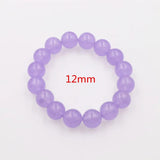 15 Style Natural Stone Jades Crystal 12mm Beaded Bracelet Women Gift Charm