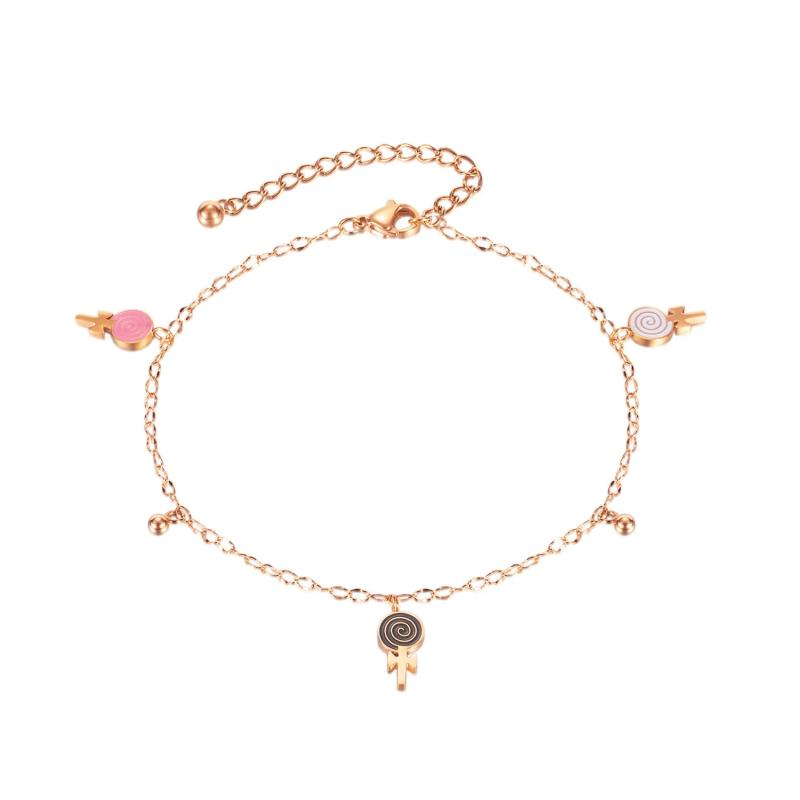 Summer Lollipop Pendant Anklet Women