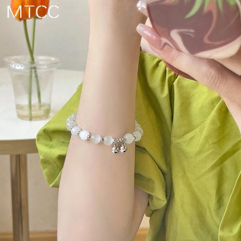 Beaded Girl's Hand String Bell Bracelet