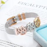 Triple Paw Bracelet Women's Stainless Steel Hand Chain Adjustable