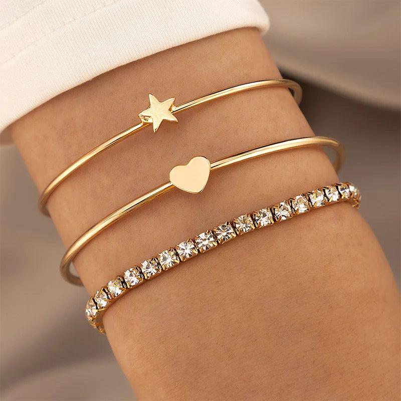 Love Star Geometric Bracelet for Women