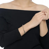 Titanium Steel Zircon Couple Bracelet & Bangles