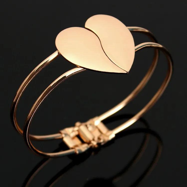 Heart-shaped Frosted Double Female Cheap Classic Bracelet
