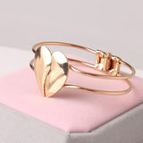 Heart-shaped Frosted Double Female Cheap Classic Bracelet
