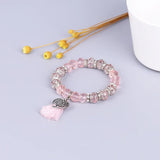 Crystal Resin Charm Bracelets Ladies Boho Jewelry Tassel Pendant