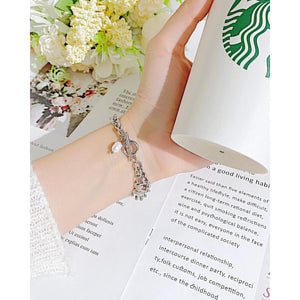 Vintage Freshwater Pearl Hand Jewelry Bracelet for Women