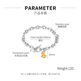 Vintage Freshwater Pearl Hand Jewelry Bracelet for Women