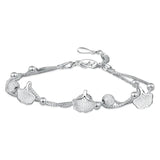 Lucky Apricot Leaf Bracelets Women Forest Double Layer Girls Birthday Gift