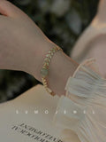 Retro French Minority Hetian Jade Bracelet All-Match Jewelry