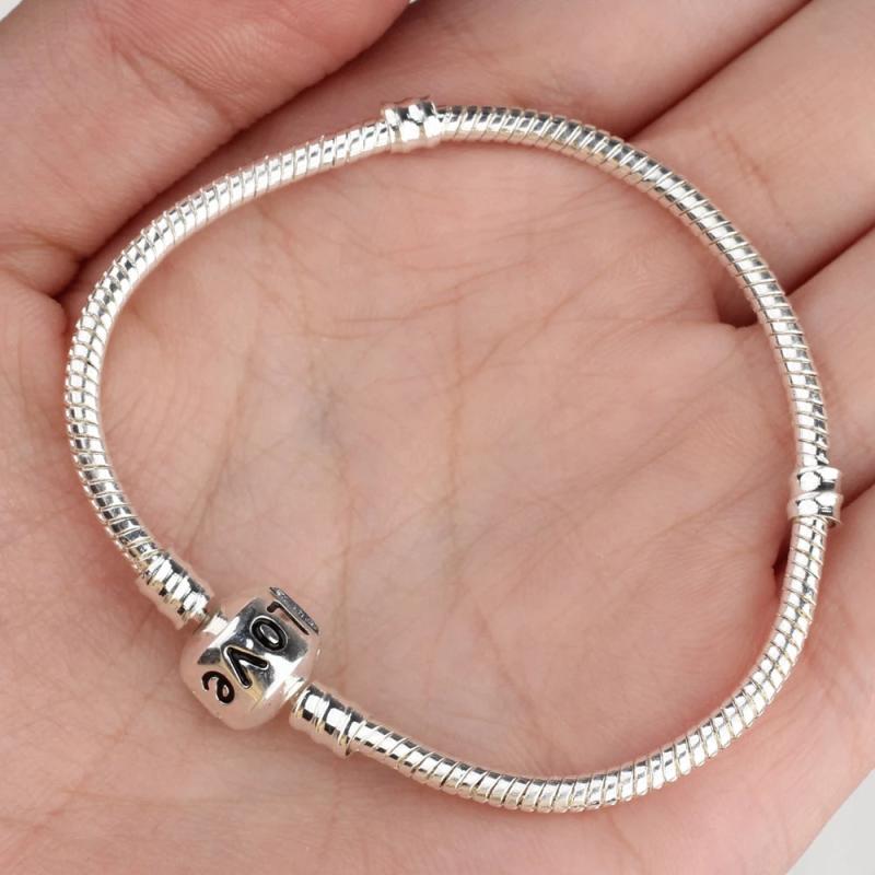 Charm Bracelet Love Alloy Snake Chain Bracelet 1pcs