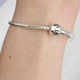Charm Bracelet Love Alloy Snake Chain Bracelet 1pcs