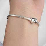 Charm Bracelet Love Alloy Snake Chain Bracelet 1pcs