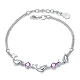 Dolphin Crystal Bracelet for Women Adjustable Sweet Jewelry