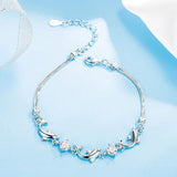 Dolphin Crystal Bracelet for Women Adjustable Sweet Jewelry
