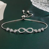 Infinite Love Loop Bracelet Women Zircon Birthday Gift