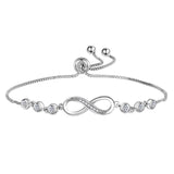 Infinite Love Loop Bracelet Women Zircon Birthday Gift