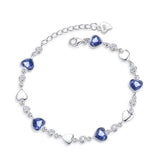 Romantic Ocean Heart Bracelets Women Heart Shaped Bracelets